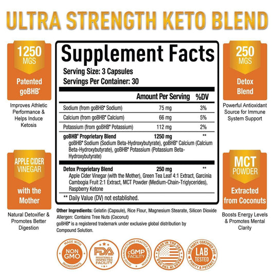 Keto + Apple Cider Vinegar (6 Bottles)